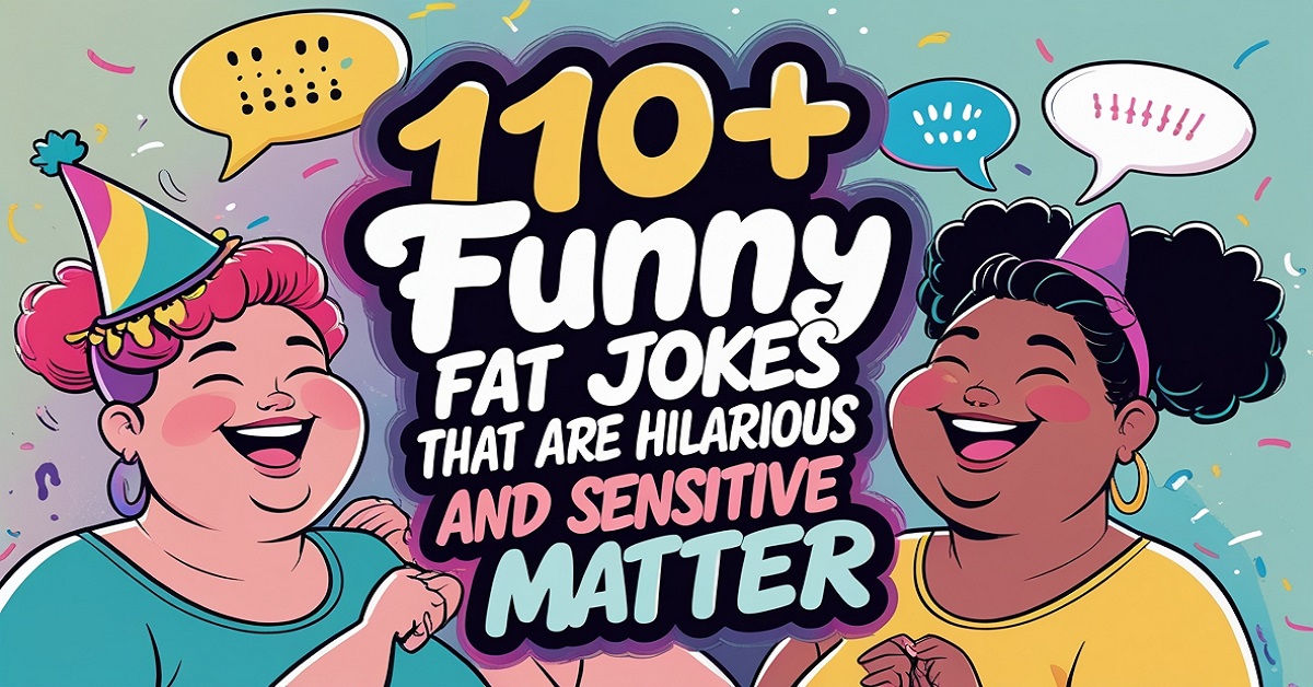 110+ Funny Fat Jokes that are Hilarious and Sensitive Matter