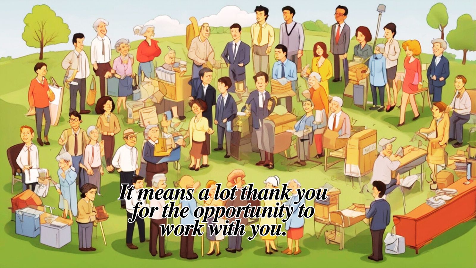 TAKE THIS OPPORTUNITY TO THANK YOU visual data 2