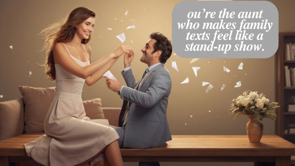 Funny things to say to your aunt