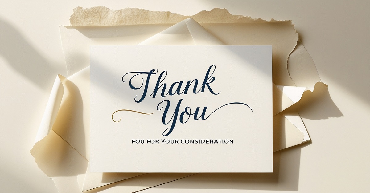 60+ Ways to Say Thank You for Your Consideration Professionally