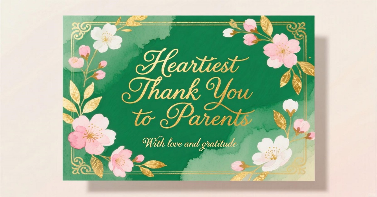 120+ Heartfelt Ways to Say Thank You to Parents for Helping