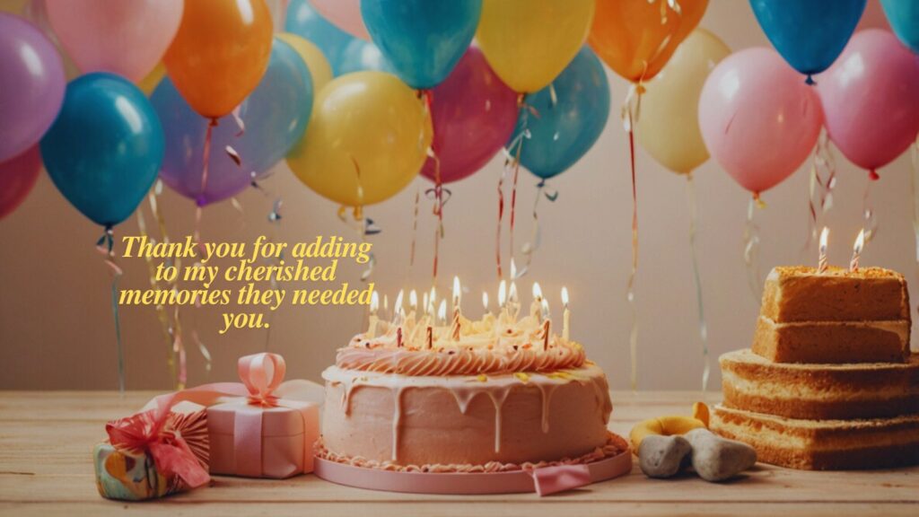 Thanksgiving message for birthday party