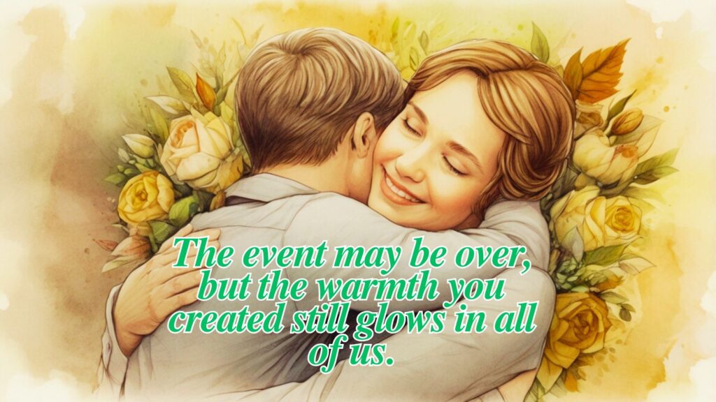 Thank You for Organising the Event