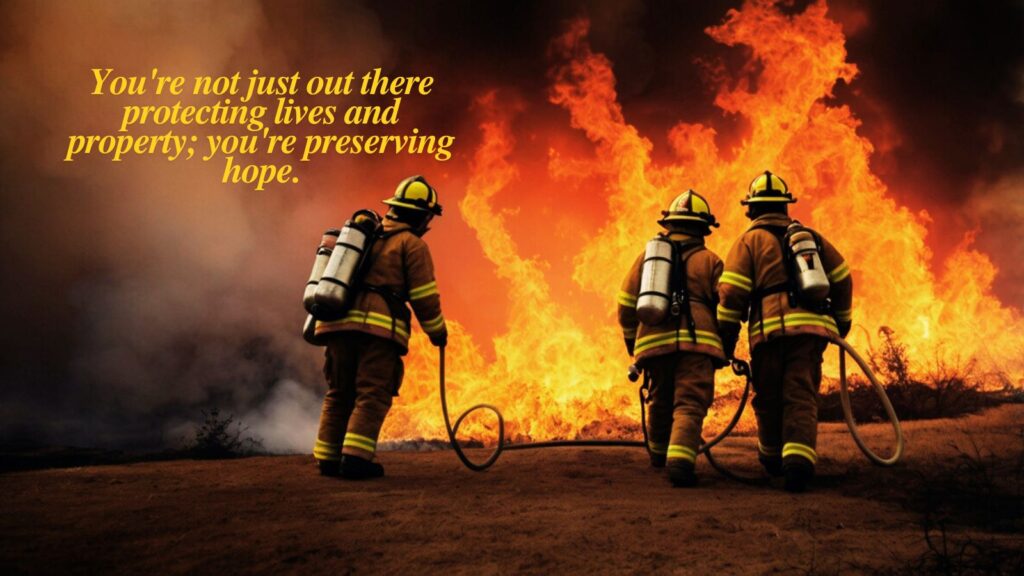 Thanks to firefighters