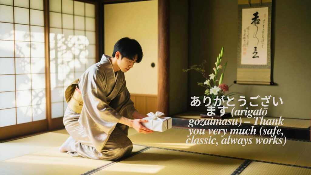 Thank you in Japanese