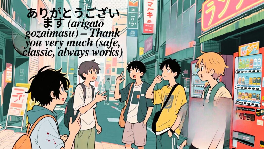 Thank you in Japanese