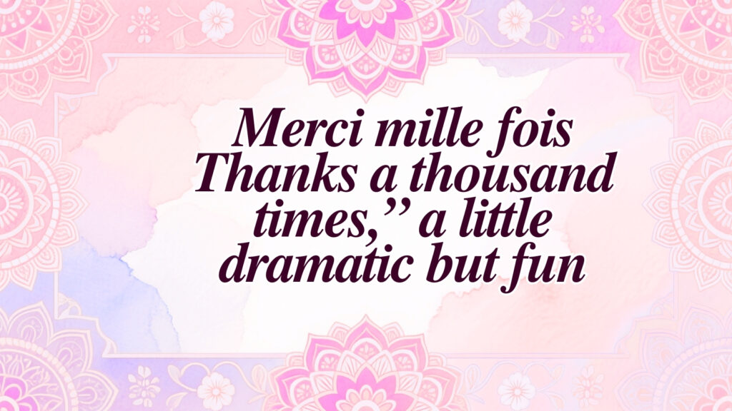 Thank you in French