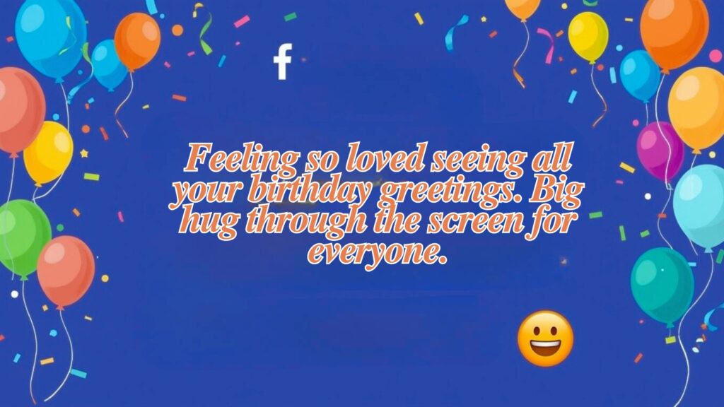 Thank you to Birthday Wishes on Facebook