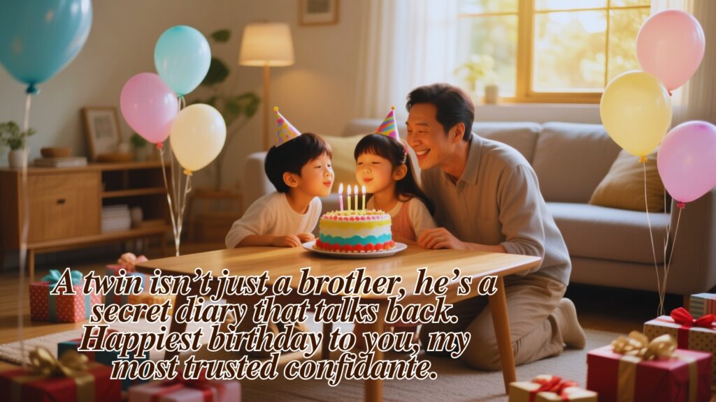 Birthday Wishes for a Twin Brother