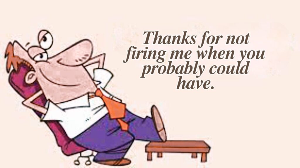 Thank You Card for Boss