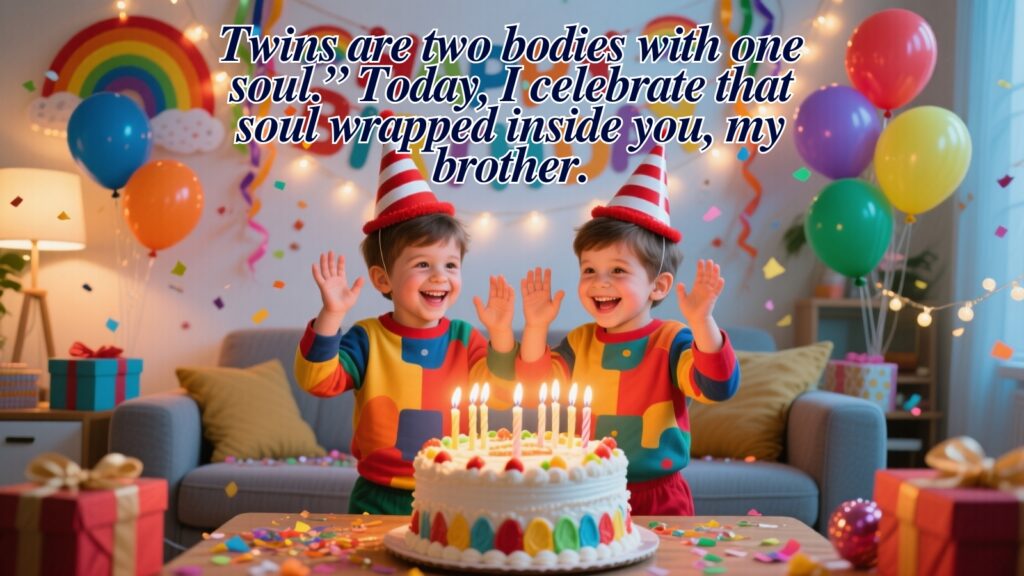 Birthday Wishes for a Twin Brother