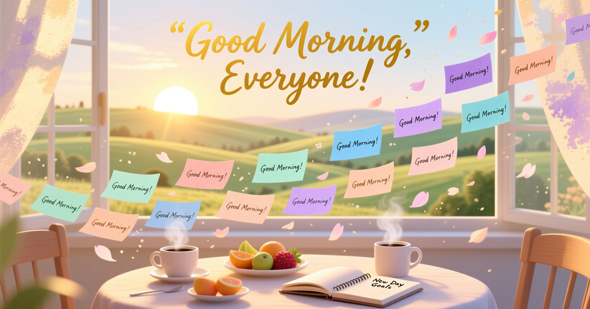 120 Good Morning Everyone Perfect Messages to Kickstart the Day
