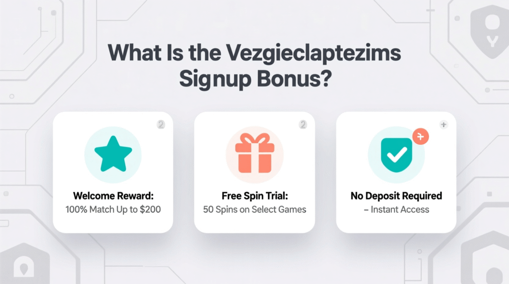 Vezgieclaptezims Signup Bonus
