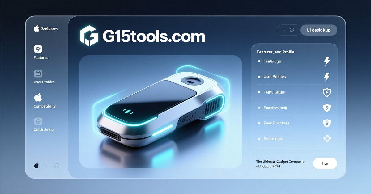 G15tools com Gadget Complete Guide, Features, and Profile