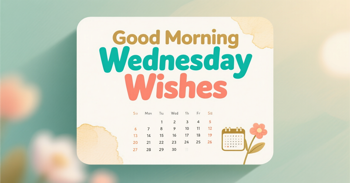 Good Morning Wednesday Wishes 60+ to Inspire Your Day