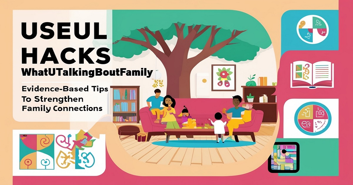 Useful Hacks WhatUTalkingBoutFamily Evidence-Based Tips to Strengthen Family Connections