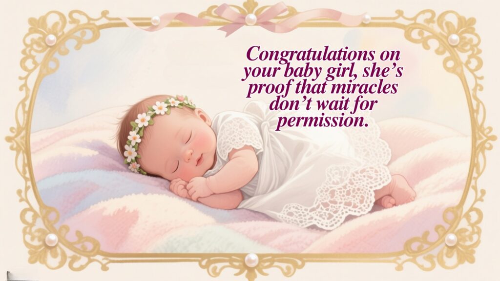 Congratulations Baby Girl Wishes